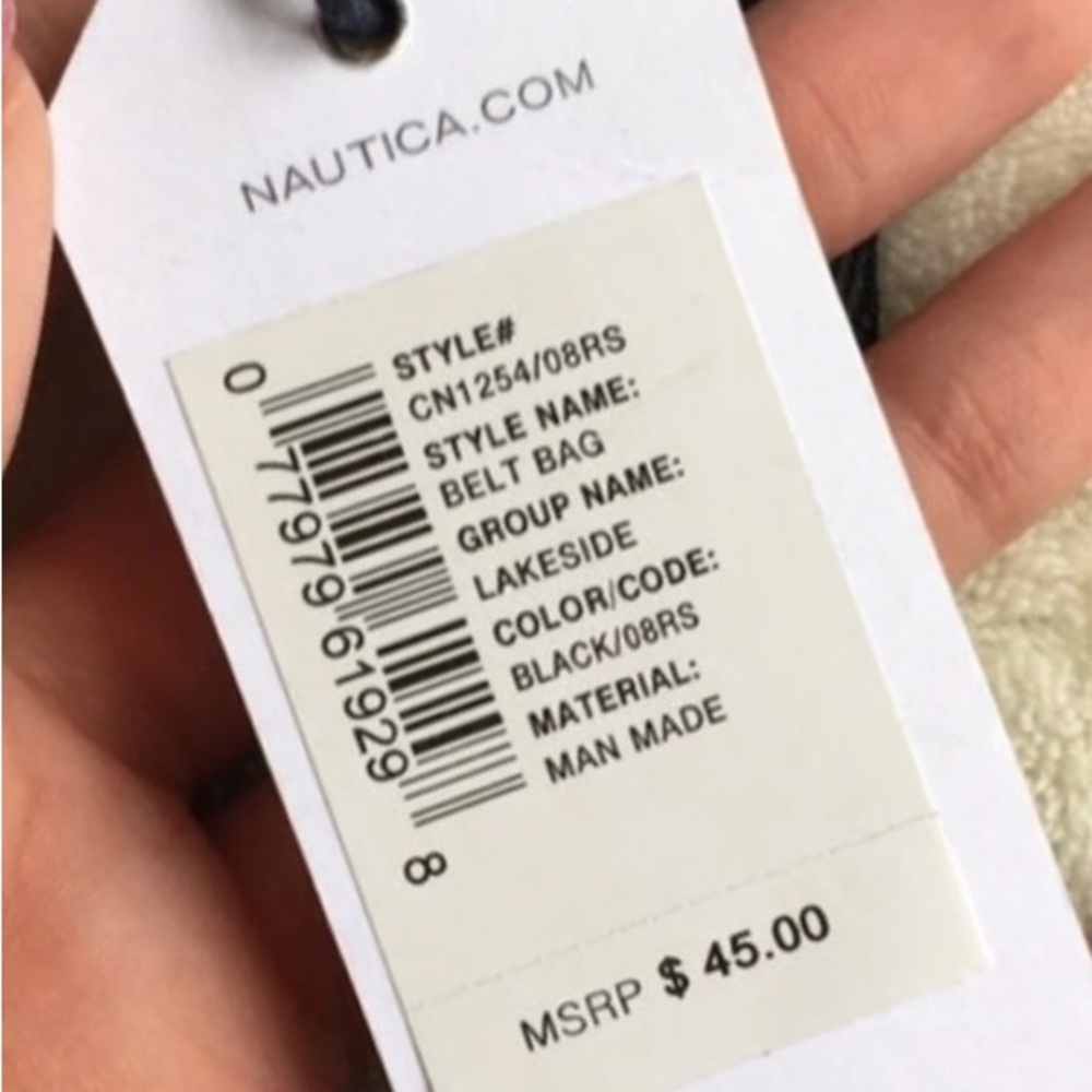 Nautica Waist Belt/Fanny Pack in Signature Logo Fabric Design. Perfect Size. New - Picture 2 of 8